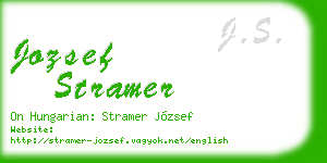 jozsef stramer business card